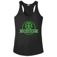 I'm Lucky Shamrock Gift For St Patrick's Day Ladies PosiCharge Competitor Racerback Tank