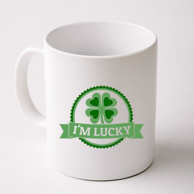 I'm Lucky Shamrock Gift For St Patrick's Day Coffee Mug