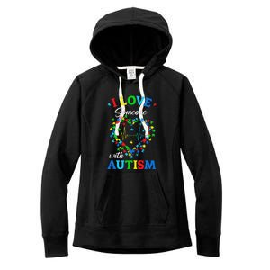 I Love Someone With Autism AwarenessI Love Someone With Autism Awareness Women's Fleece Hoodie