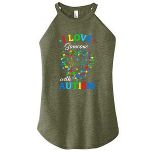 I Love Someone With Autism AwarenessI Love Someone With Autism Awareness Women's Perfect Tri Rocker Tank