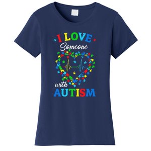 I Love Someone With Autism AwarenessI Love Someone With Autism Awareness Women's T-Shirt