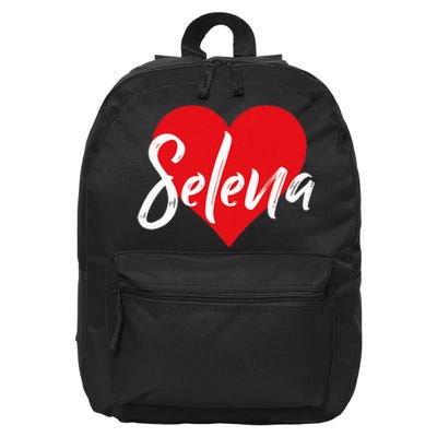 I Love Selena First Name I Heart Named 16 in Basic Backpack