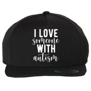 I Love Someone With Autism Wool Snapback Cap