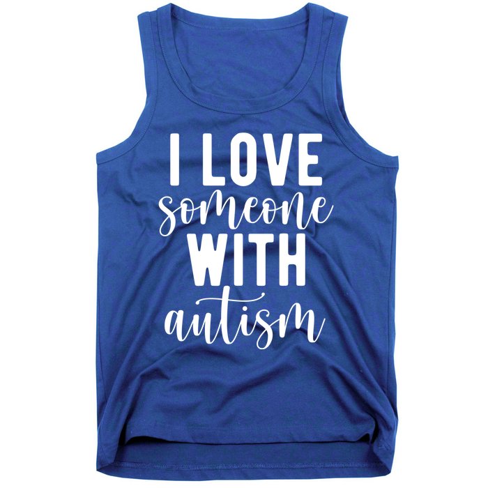 I Love Someone With Autism Tank Top
