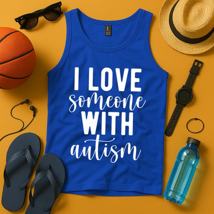 I Love Someone With Autism Tank Top