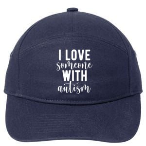 I Love Someone With Autism 7-Panel Snapback Hat