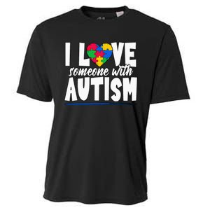 I Love Someone With Autism Awareness Month Cooling Performance Crew T-Shirt