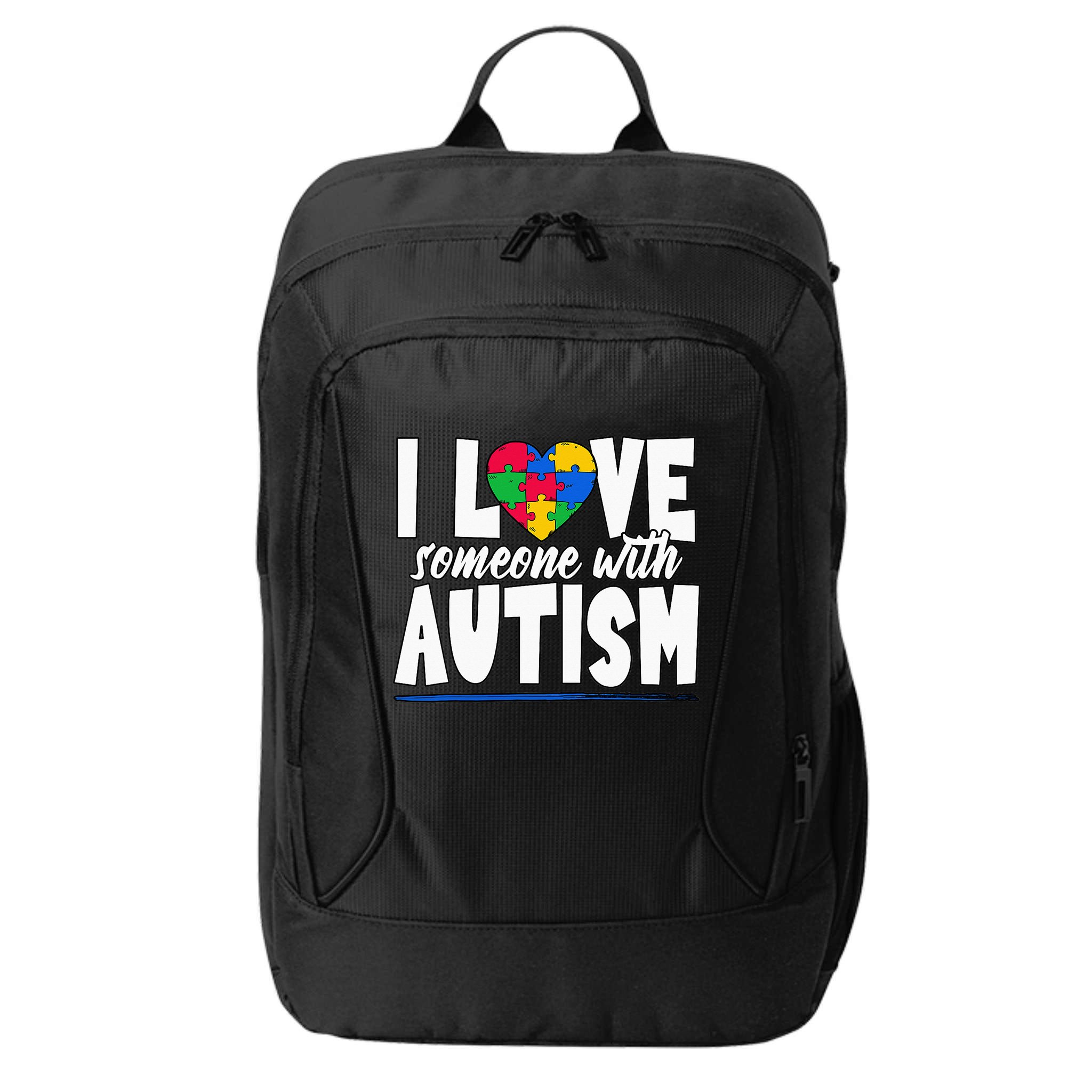 I Love Someone With Autism Awareness Month City Backpack