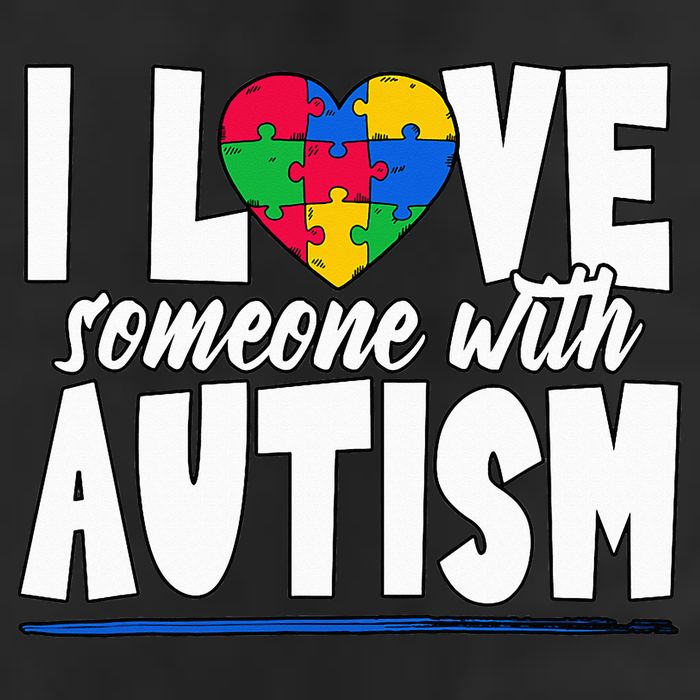I Love Someone With Autism Awareness Month Adult Drive Performance Visor