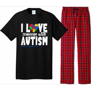 I Love Someone With Autism Awareness Month Pajama Set