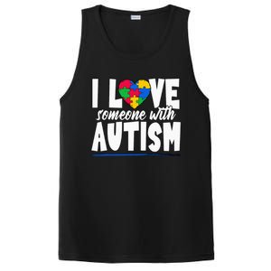 I Love Someone With Autism Awareness Month PosiCharge Competitor Tank