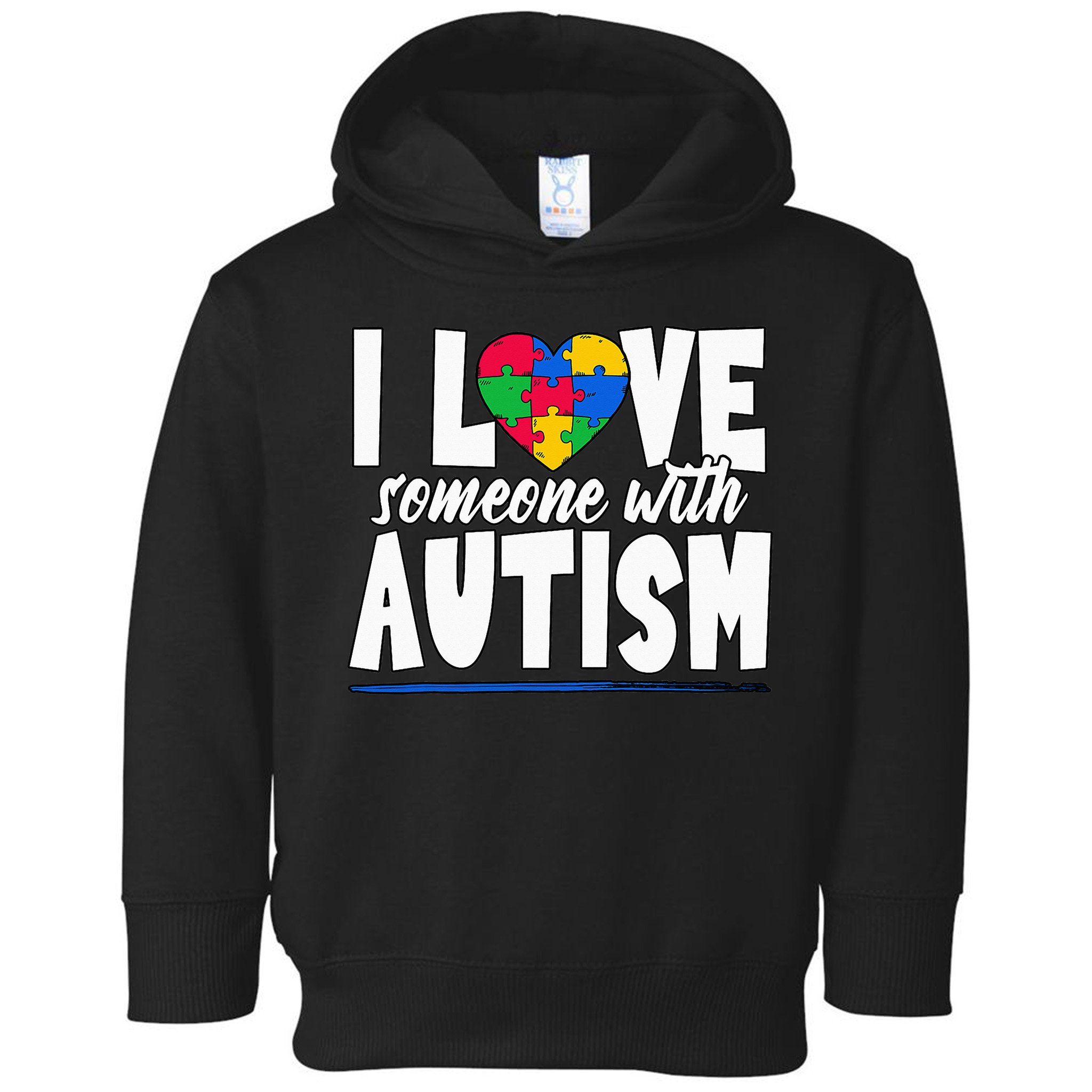I Love Someone With Autism Awareness Month Toddler Hoodie