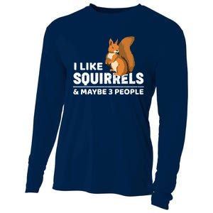 I Like Squirrel T Gift Costume Cooling Performance Long Sleeve Crew