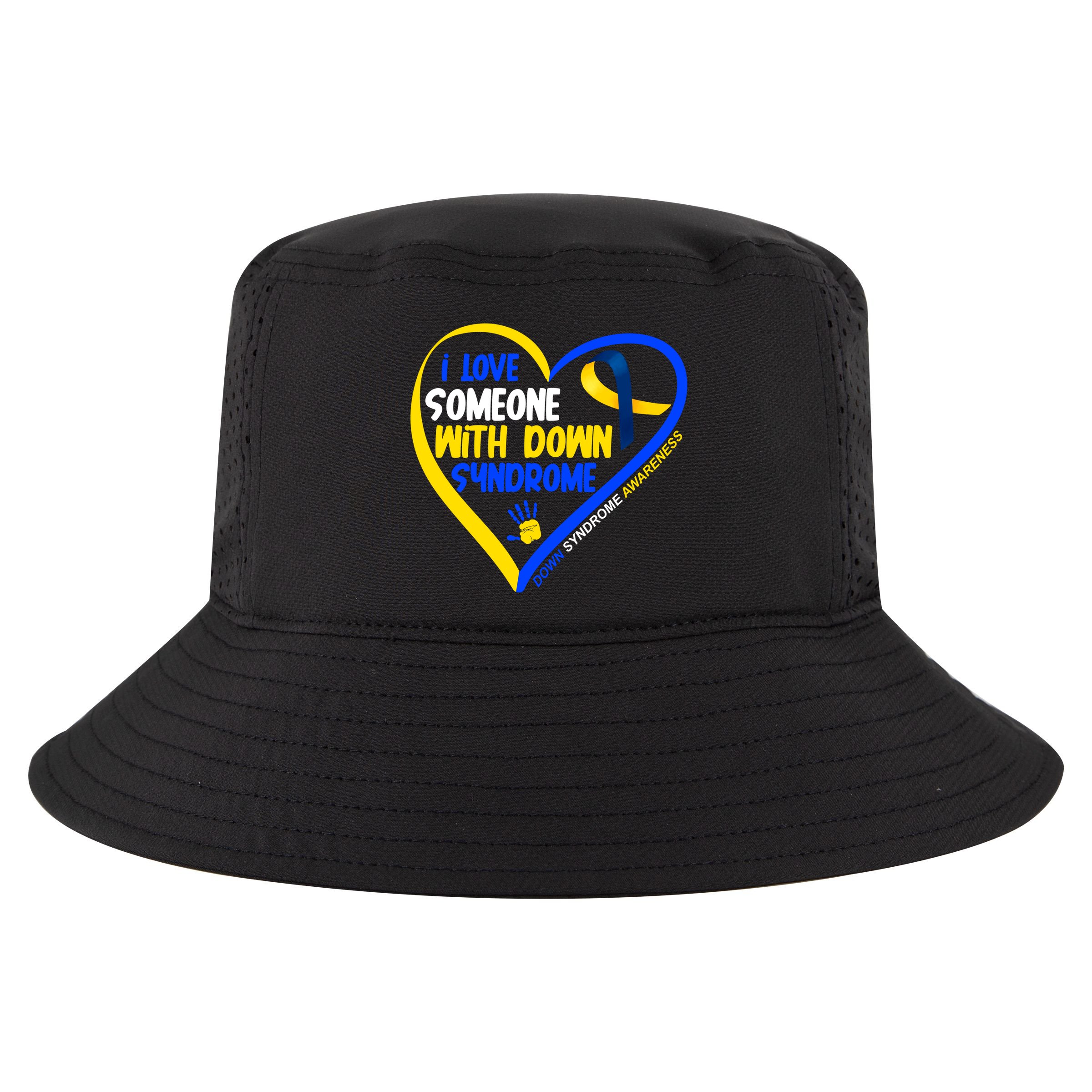 I Love Someone With Down Syndrome Awareness Cool Comfort Performance Bucket Hat
