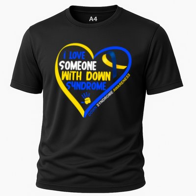 I Love Someone With Down Syndrome Awareness Performance Shirt