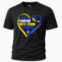 I Love Someone With Down Syndrome Awareness Cooling Performance Crew T-Shirt