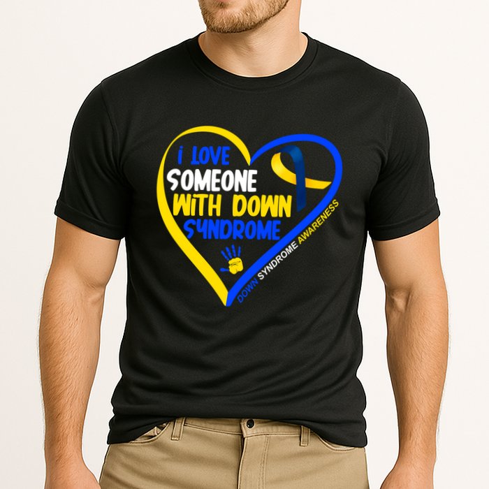 I Love Someone With Down Syndrome Awareness Cooling Performance Crew T-Shirt
