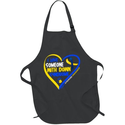 I Love Someone With Down Syndrome Awareness Apron