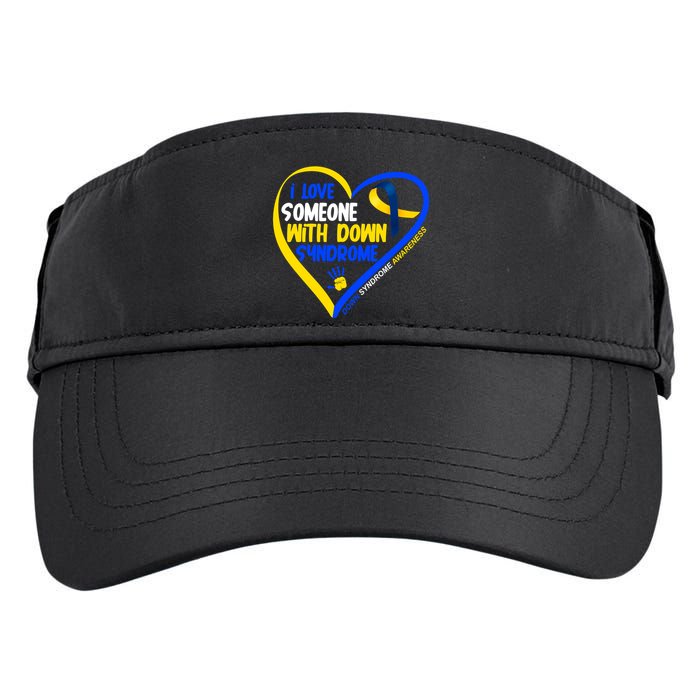 I Love Someone With Down Syndrome Awareness Adult Drive Performance Visor
