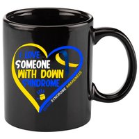 I Love Someone With Down Syndrome Awareness 11oz C Handle Ceramic Mug