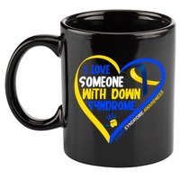 I Love Someone With Down Syndrome Awareness 11oz C Handle Ceramic Mug
