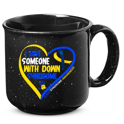 I Love Someone With Down Syndrome Awareness 15oz Campfire Ceramic Mug