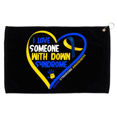 I Love Someone With Down Syndrome Awareness Grommeted Golf Towel