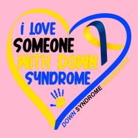 I Love Someone With Down Syndrome Awareness Baby Bodysuit