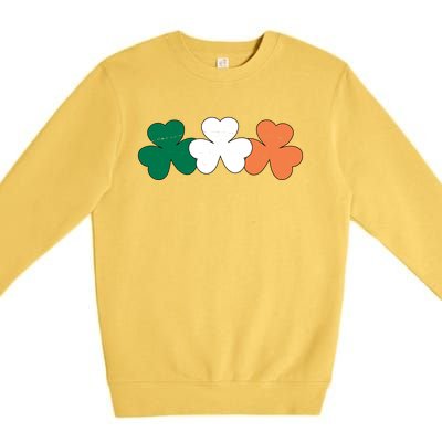 Irish Lucky Shamrock St Patrick Premium Crewneck Sweatshirt