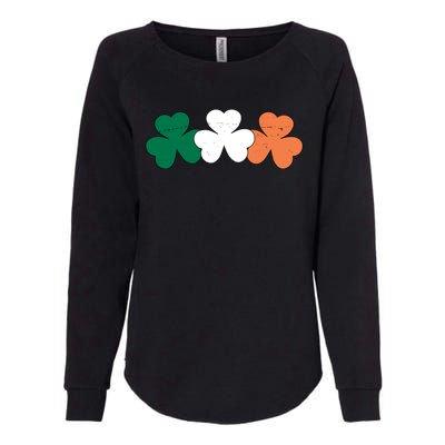 Irish Lucky Shamrock St Patrick Womens California Wash Sweatshirt