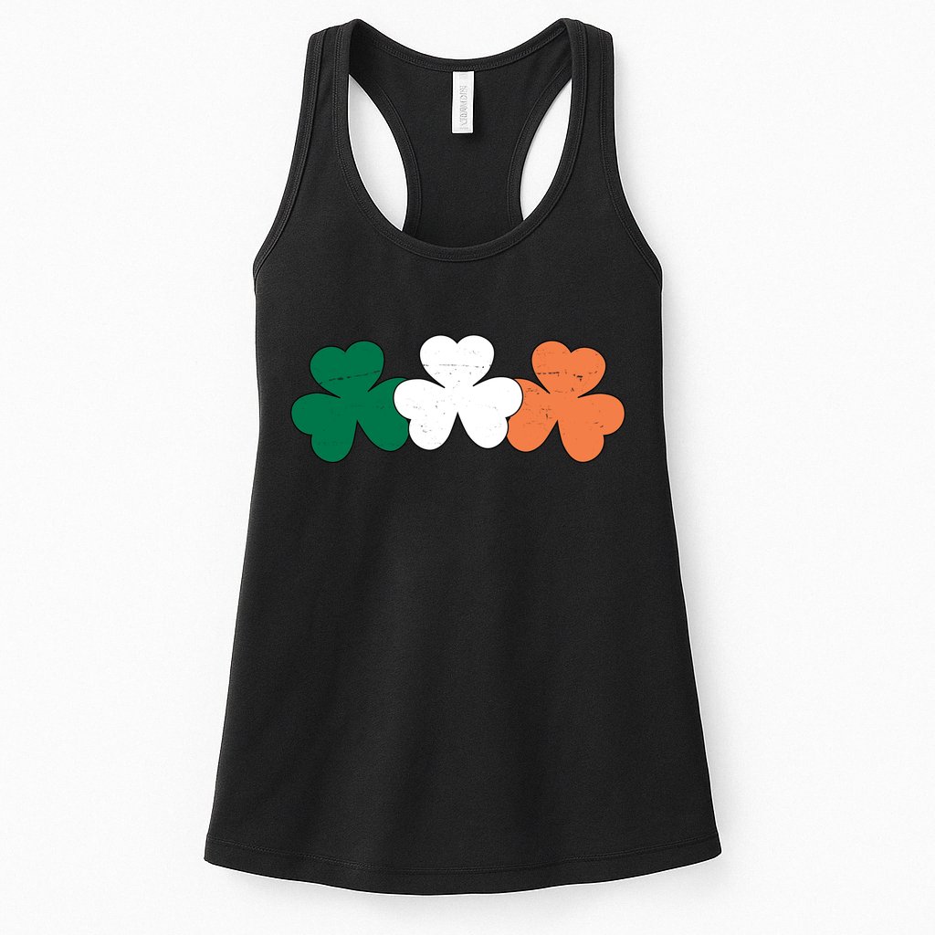 Irish Lucky Shamrock St Patrick Womens Tank Top