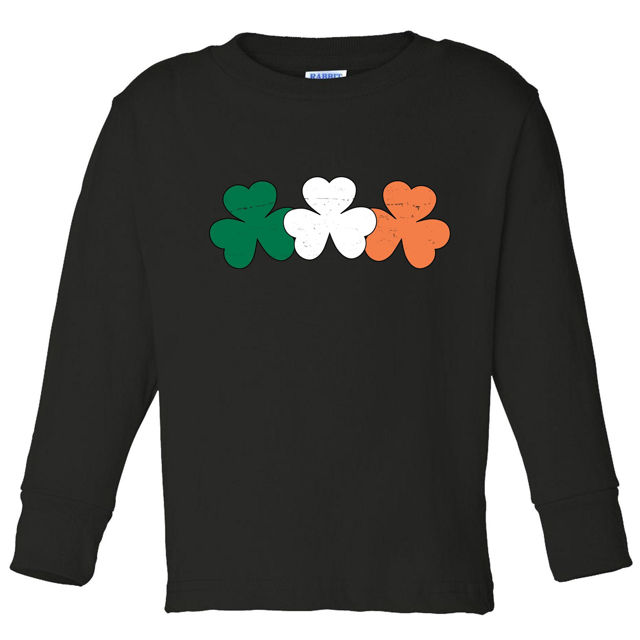 Irish Lucky Shamrock St Patrick Toddler Long Sleeve Shirt