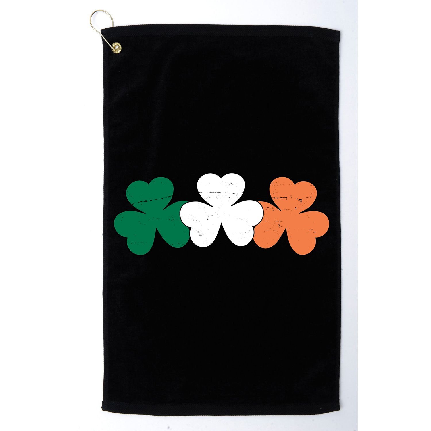 Irish Lucky Shamrock St Patrick Golf Towel