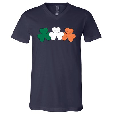 Irish Lucky Shamrock St Patrick V-Neck T-Shirt