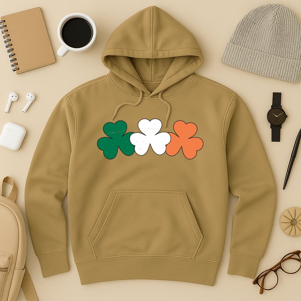 Irish Lucky Shamrock St Patrick Hoodie