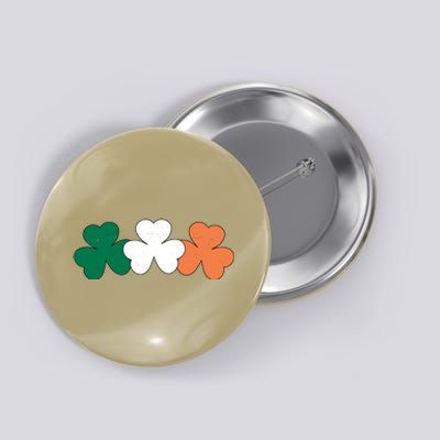 Irish Lucky Shamrock St Patrick Button