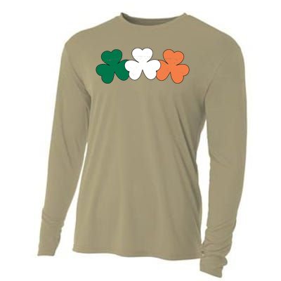 Irish Lucky Shamrock St Patrick Cooling Performance Long Sleeve Crew