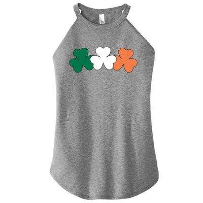 Irish Lucky Shamrock St Patrick Women’s Perfect Tri Rocker Tank