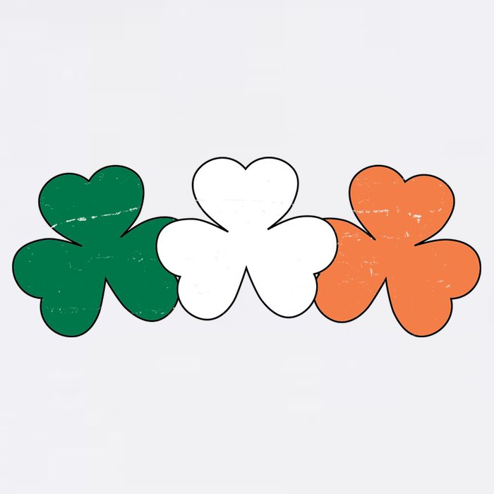 Irish Lucky Shamrock St Patrick Garment-Dyed Sweatshirt