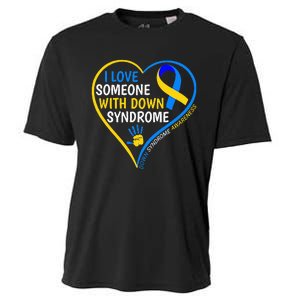 I Love Someone With Down Syndrome Down Syndrome Awareness Cooling Performance Crew T-Shirt