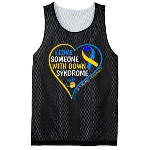 I Love Someone With Down Syndrome Down Syndrome Awareness Mesh Reversible Basketball Jersey Tank