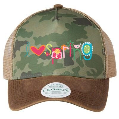 I Love Spring Colorful Legacy Tie Dye Trucker Hat
