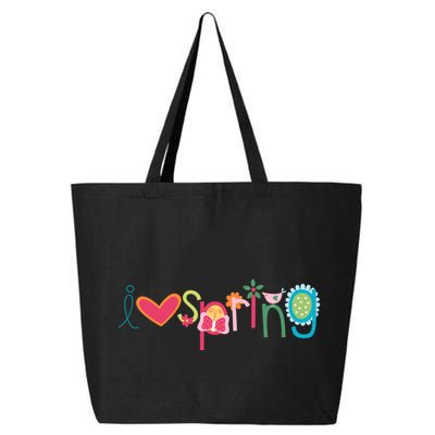 I Love Spring Colorful 25L Jumbo Tote