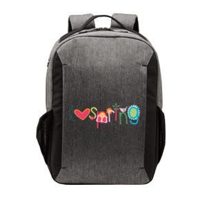 I Love Spring Colorful Vector Backpack