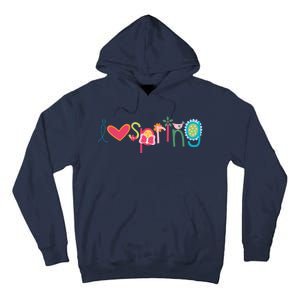 I Love Spring Colorful Tall Hoodie