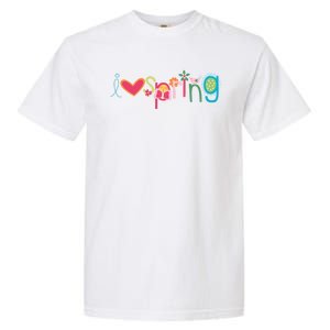 I Love Spring Colorful Garment-Dyed Heavyweight T-Shirt