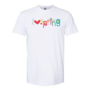 I Love Spring Colorful Softstyle CVC T-Shirt