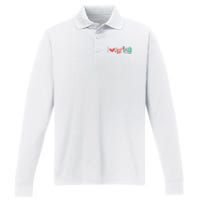 I Love Spring Colorful Performance Long Sleeve Polo