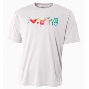 I Love Spring Colorful Cooling Performance Crew T-Shirt