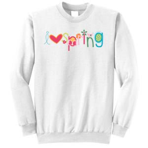 I Love Spring Colorful Sweatshirt